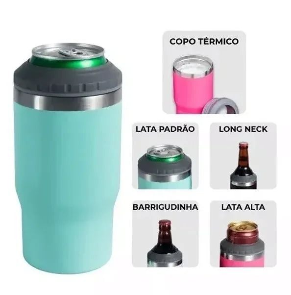 Copo Térmico Multifuncional(5 em 1) 420 ml