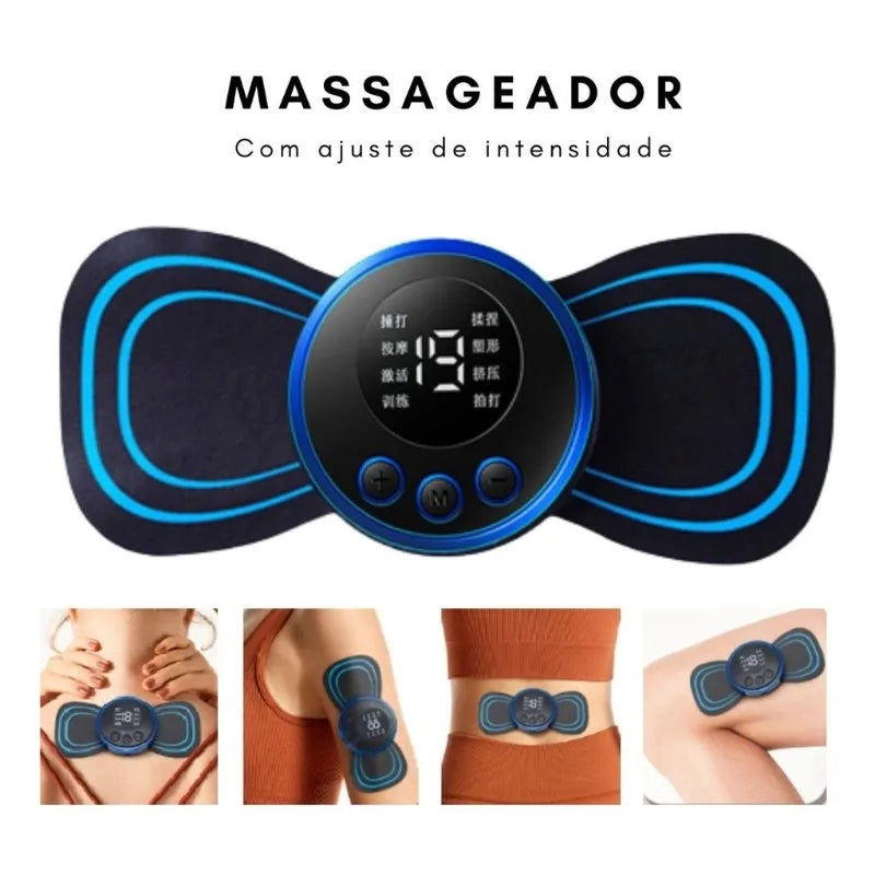 Mini Massageador Elétrico EMS