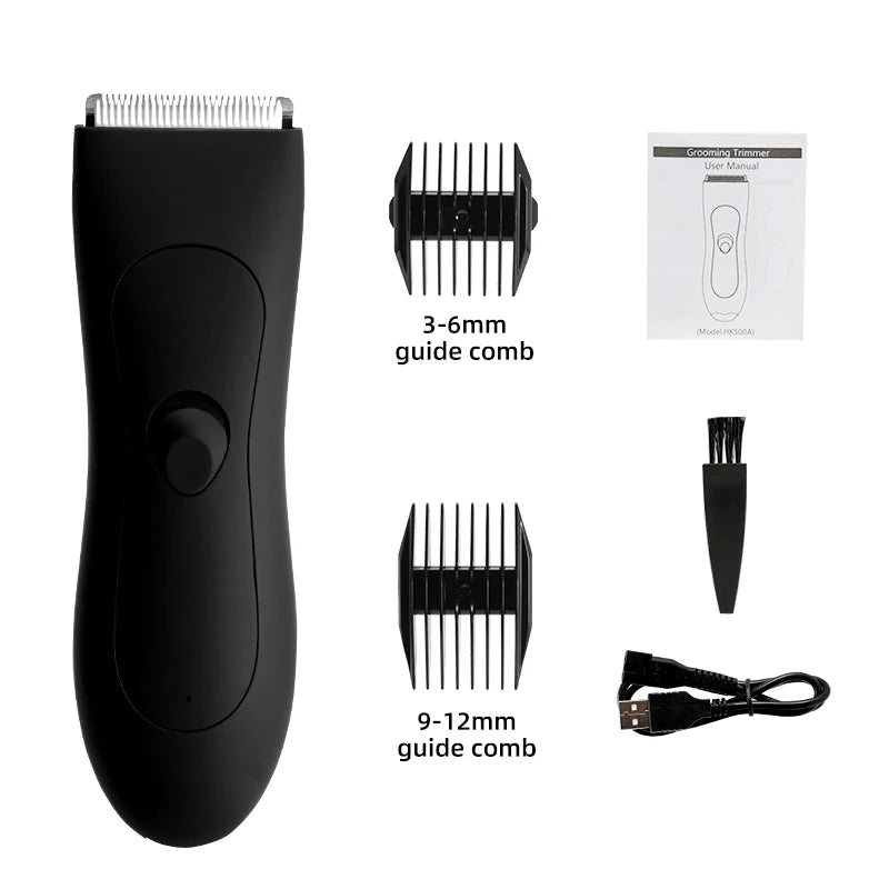 Mens Body Hair Trimmer for Men Balls Women Lady Shaver Hair Removal Bikini Trimmer Groin & Body Shaver Groomer  Arm Beard Razor