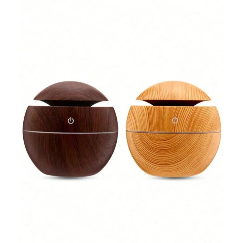 Wooden air particle humidifier USB purifier aromattherapy diffuser spray essence ultrasonic essential oil