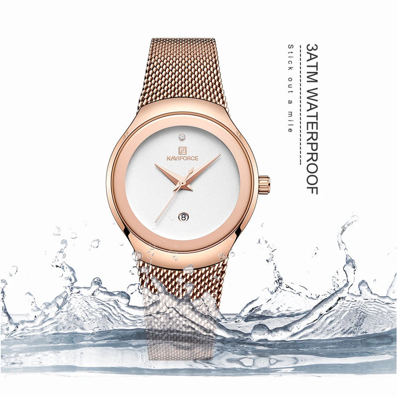 Relógio Feminino NAVIFORCE Rose Elegance