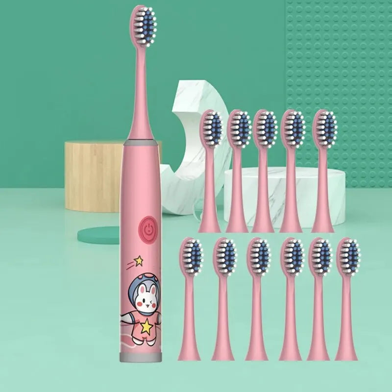 Children's ElectricToothbrushFor Both Men And Women, Suitable For Children Aged 3-15 Years Old. Soft Bristled Brush. Electric