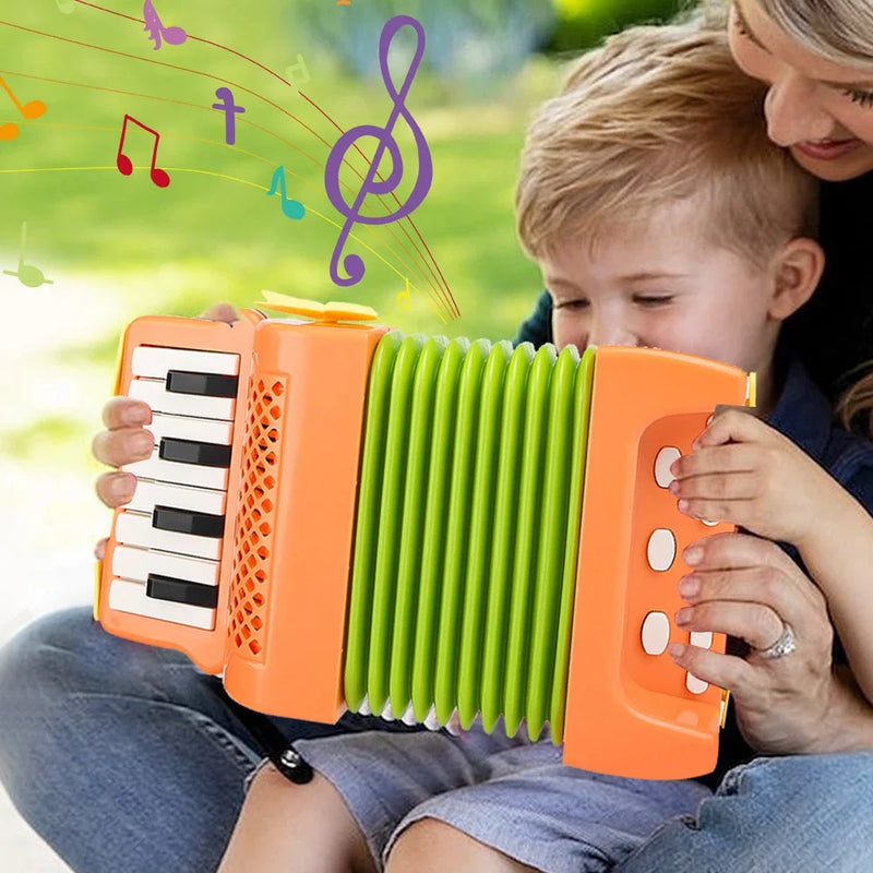 Acordeon Infantil 10 Teclas 8 Baixos