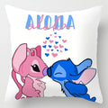 Anime Figure Disney Stitch Double Sided Print Pillowcase Kawaii Stitch Pillow Pillowcase Children Room Interior Decoration Gifts