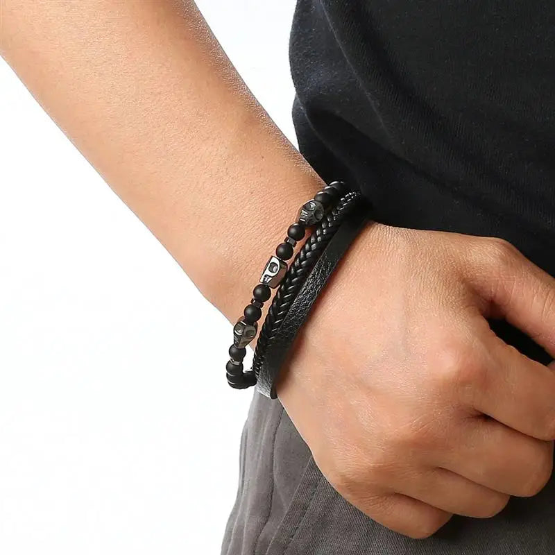 Pulseiras de couro - Estilo Punk