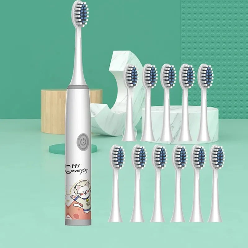 Children's ElectricToothbrushFor Both Men And Women, Suitable For Children Aged 3-15 Years Old. Soft Bristled Brush. Electric